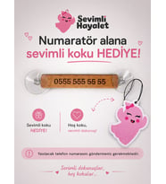 Numaratör Araç İçi Oto Park Numaralık Vantuzlu Ahşap