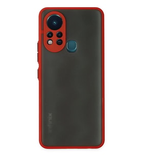 Newface İnfinix Hot 11s Kılıf Montreal Silikon Kapak - Kırmızı