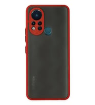 Newface İnfinix Hot 11s Kılıf Montreal Silikon Kapak - Kırmızı