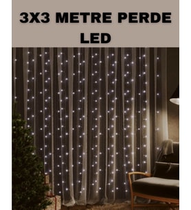3x3 LED Şelale Perde Işık Kutlama ve Dekor Aydınlatması