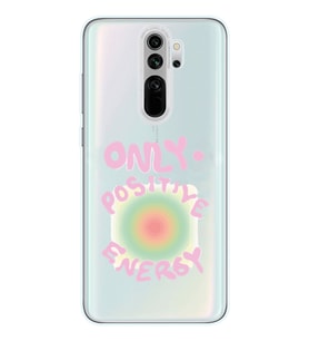 Xiaomi Redmi Note 8 PRO Uyumlu Pozitif Enerji Tasarımlı Şeffaf Telefon Kılıfı