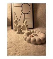 Aile Sevgili Obje Biblo & Bubble Organizer Takı Tabağı (Beyaz)