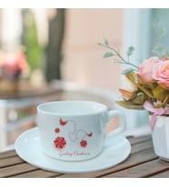 Kişiye Özel Anneler Günü Temalı Fincan HK2647 (Beyaz)