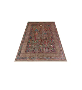 Makine Kaymaz Yıkanabilir Vizon Eskitme Jüt Salon Halısı Mutfak Halısı Koridor Halısı Yolluk 7 olive