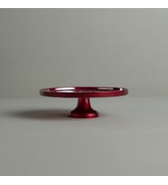 Linens Gleam Cam 32 cm Ayaklı Servis Kırmızı