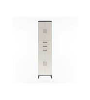 Hyperion Dolap 5 Raflı 3 Çekmeceli 4 Kapaklı 60x44x243 Antrasit-Aytaşı