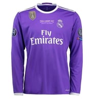 Real Madrid Cristiano Ronaldo 2017/18 MOR Deplasman Forması UZUN KOL
