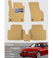 BMW 3 SERİSİ F30 SEDAN (2012-2019) Uyumlu EVA Paspas Tam Set–Araca Özel,Su Geçirmez