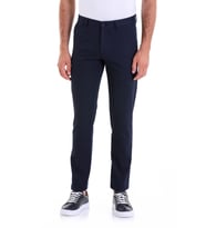 Hatemoğlu Lacivert D. Slim Fit Desenli Yandan Cepli Kanvas Pantolon