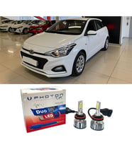 Hyundai i20 Jump Led Xenon Uzun Kısa Far Ampulü H4 Duo Yeni Seri Beyaz
