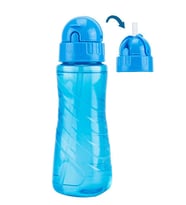 Matara 500 ml Mavi 1 Adet Plastik Su Matarası 500 cc Pipetli Suluk Okul Suluğu
