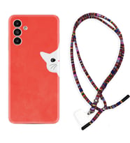 Samsung A23 A31 A32 A50 A51 A52 A53 A70 Kılıf Boyun Asklı Rasta Silikon Kedoş 1735