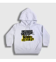 Presmono Unisex Çocuk Beyaz Good 5 Seconds Of Summer Kapüşonlu Sweatshirt 78812tt