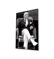 Atatürk Baskılı Cam Tablo 4mm Dayanıklı Temperli Cam (Çok Renkli)