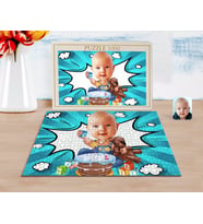 BK Gift Kişiye Özel Bebek Doğum Günü Karikatürlü 1000 Parça Profesyonel Puzzle-1