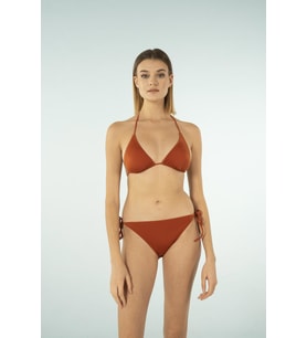Estiva Üçgen İpli Bikini Takımı - Kiremit