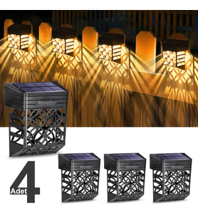 Greentech Güneş Enerjili Duvar ve Çit LED Aydınlatma 4 Adet / GT-SL22