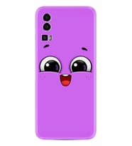 General Mobile GM 23 Kılıf Silikon Desen Özel Seri Purple Sweety 1717