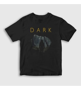 Presmono Unisex Çocuk Siyah Cave V2 Dark T-Shirt 186182tt