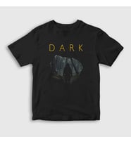 Presmono Unisex Çocuk Siyah Cave V2 Dark T-Shirt 186182tt