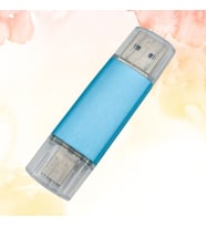 KİŞİYE ÖZEL İSİM BASKILI PLASTİK KUTULU TYPE-C OTG BELLEK 3.0 32GB (Mavi)