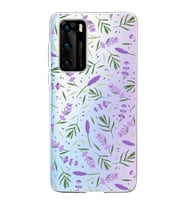 PrintiFy Huawei P40 ile Uyumlu 1mm Slim Fit Water Color 3 Baskılı Şeffaf  Kılıf