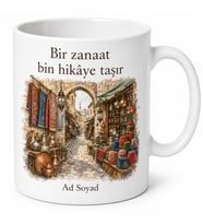 Tire Tarihi Çarşısı El Sanatları Hatıra Kupası Porselen Bardak Hediye
