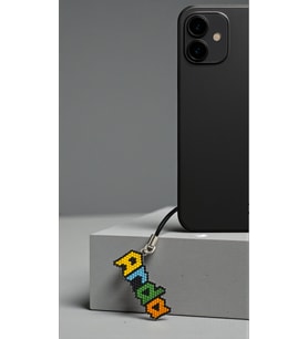 Miyuki Boncuk El Yapımı Renkli İsim Telefon Çarmı - Charm Kişiye Özel