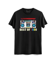 Vintage 1980 Best Of tape Siyah Tshirt