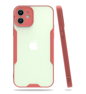 Newface Apple iPhone 12 Kılıf Platin Silikon - Pembe