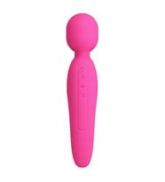 USB Şarjlı Silikon Masaj Wand Vibratör - Curtis (Pembe)