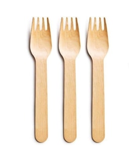 Tahta Kullanat Çatal 10lu 16cm