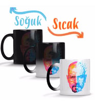 Walter White And Heisenberg Sihirli Kupa Bardak Porselen