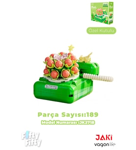 JAKİ Plante Serisi Çiçekli Telefon 189 Parça Oyucak Yapım Seti -FFJK2718