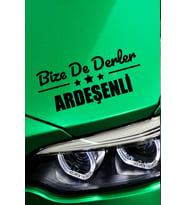 Rize Ardeşen Siyah Araç Sticker  Rize Bize De Derler  Ardeşenli 40x15 cm Oto Sticker