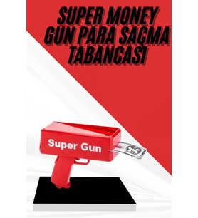 Para Dolar Atma Makinası Super Money Gun Para Saçma Fırlatma Tabancası