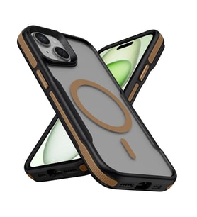 Apple iPhone 13 Kılıf M-safe Şarj Özellikli Renkli Kenar Airbag Şeritli Zore Lamer Kapak
