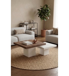 Most Marmoris Meşe Aytaşı %100 Mdf Orta Sehpa Set (EVİNİZE TESLİM)