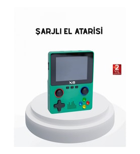 Mey İthalat® 3.5 İnç IPS Ekranlı Taşınabilir Oyun Konsolu Ergonomik Çift Tetikli