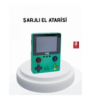 Mey İthalat® 3.5 İnç IPS Ekranlı Taşınabilir Oyun Konsolu Ergonomik Çift Tetikli