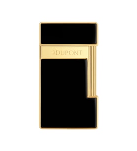 S.T. Dupont Lacquered Slimmy Siyah Puro Çakmağı 28222 - TR8439
