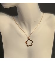 925 Ayar Gümş Rose Papatya Kolye
