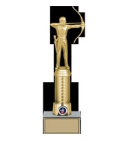 ODAK KUPA - Figürlü Kupalar - Okçu Figürlü Kupalar FG-008 C - 29 cm