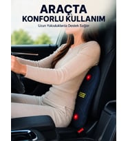 Ev Ofis ve Araç İçin Isıtmalı Titreşimli Bel Masaj Yastığı