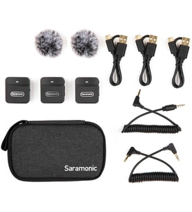 Saramonic Blink100 B2 Kablosuz Yaka Mikrofonu, Kamera Kamera Akıllı Telefon Için, 10 Saat Pil, 50 M (Çok Renkli)