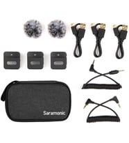 Saramonic Blink100 B2 Kablosuz Yaka Mikrofonu, Kamera Kamera Akıllı Telefon Için, 10 Saat Pil, 50 M (Çok Renkli)