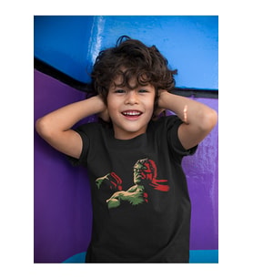 Tasarım Hulk Baskılı Unisex Avengers Film Çocuk Tişört (1-12 YAŞ)
