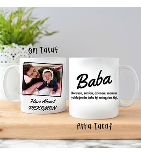 Babalar İçin Fotoğraflı Kupa Bardak