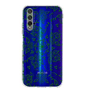 Huawei Honor 20  Kamera korumalı Kapak Nostalji Desen Tasarımlı  Şeffaf Kılıf
