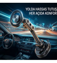 Vakumlu Manyetik Araç Telefon Tutucu, 360 Derece Dönebilen Ayarlanabilir Telefon Tutacağı